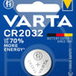 VARTA Batterijen Elektronica CR2032 Lithium knoopcel 3V batterij, Knoopcellen in originele blisterverpakking van 1 - NLMAX