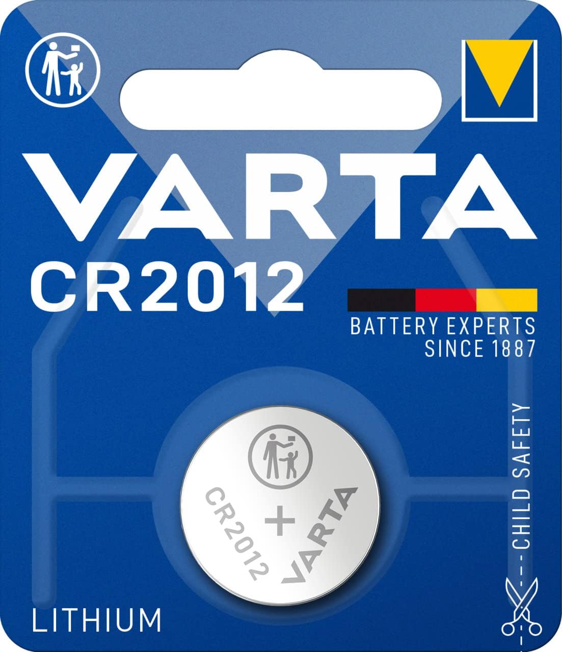 VARTA Batterijen Elektronica CR2032 Lithium knoopcel 3V batterij, Knoopcellen in originele blisterverpakking van 1 - NLMAX