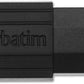Verbatim PinStripe USB - stick 16 GB, lichte en praktische stick in strepen - look, met schuifmechanisme, zwart, 49063 - NLMAX