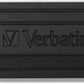 Verbatim PinStripe USB - stick 16 GB, lichte en praktische stick in strepen - look, met schuifmechanisme, zwart, 49063 - NLMAX