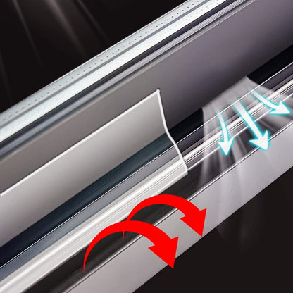 10 m siliconen afdichting strip deur strip bodem weer strippen venster afdichting strip tocht excluder tape voor huis glazen douche deur waterdicht, winddicht, stofbestendig, geluiddicht, insectenbestendig, 25 mm - NLMAX