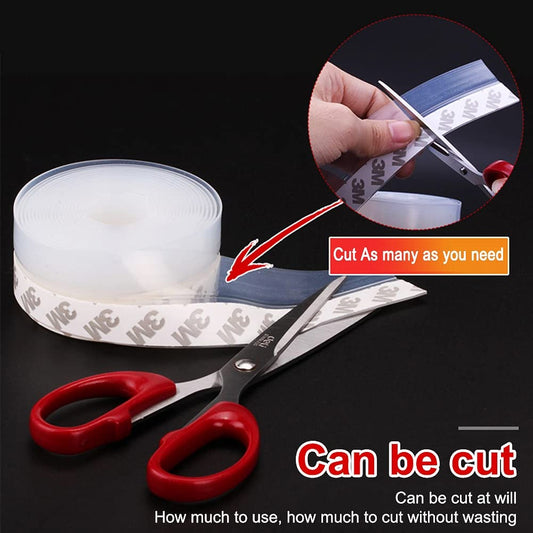 10 m siliconen afdichting strip deur strip bodem weer strippen venster afdichting strip tocht excluder tape voor huis glazen douche deur waterdicht, winddicht, stofbestendig, geluiddicht, insectenbestendig, 25 mm - NLMAX