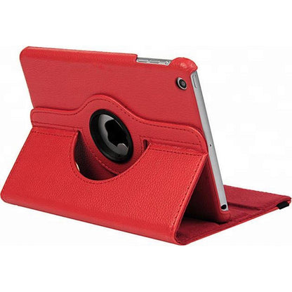 Apple iPad 10.2 (2019) Rood 360 graden draaibare hoesje + Gehard tempered glass screenprotector - NLMAX