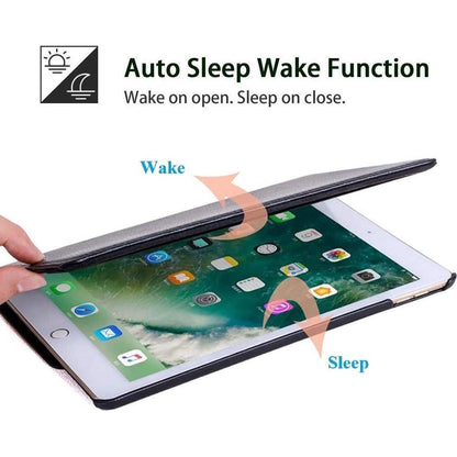 Apple iPad 10.2 (2019) Zwart 360 graden draaibare hoesje + Gehard tempered glass screenprotector - NLMAX