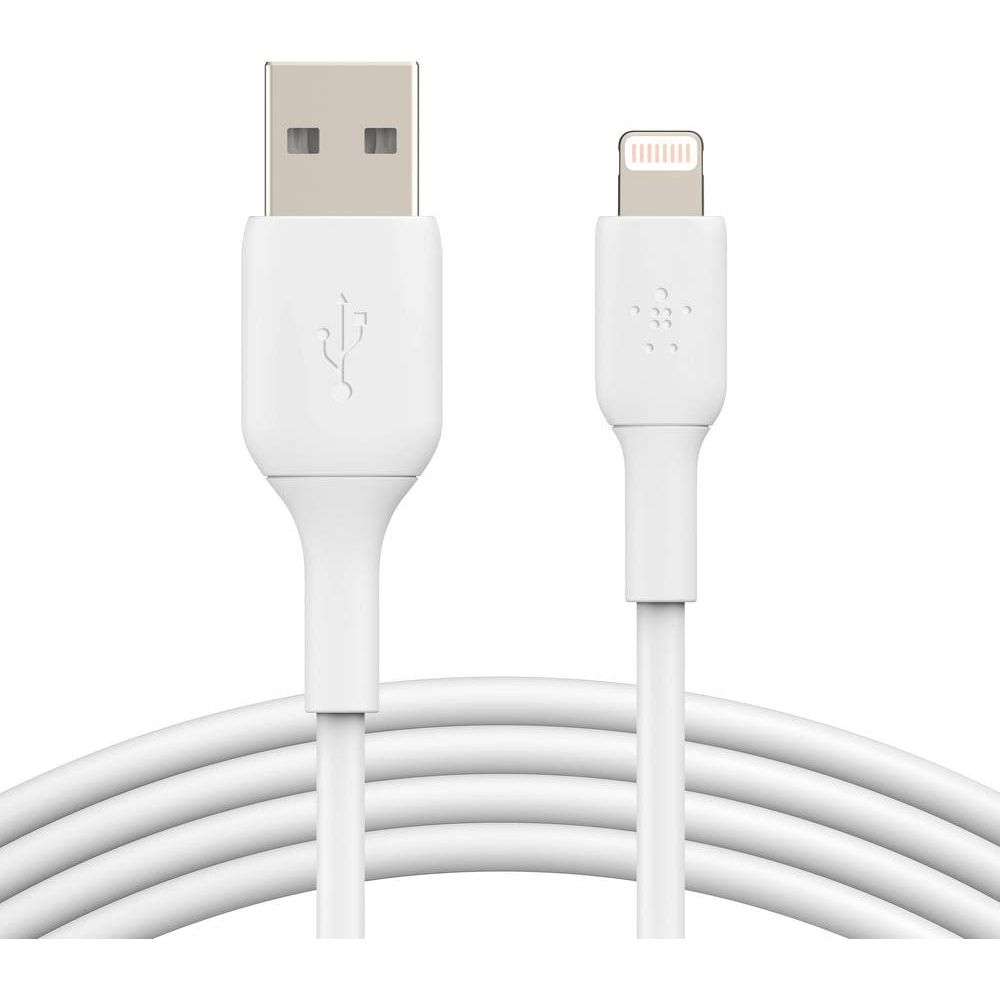 Belkin Lightning-kabel - Boost Charge Lightning/USB-kabel voor iPhone, iPad, AirPods - MFi-gecertificeerde - 1 meter - 2 stuks - NLMAX