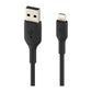 Belkin Lightning-kabel - Boost Charge Lightning/USB-kabel voor iPhone, iPad, AirPods - MFi-gecertificeerde iPhone-laadkabel, zwart 1 meter - 2 stuks - NLMAX