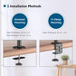 BONTEC Dubbele Monitorstandaard voor 13-27 inch Scherm, Monitor Arm 2 Schermen in hoogte Verstelbaar 430mm Kantelbaar ±90 ° Draaibaar 180 ° Draai 360 °, Tot 10 kg per Arm, VESA 75/100, Zwart - NLMAX