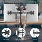 BONTEC Dubbele Monitorstandaard voor 13-27 inch Scherm, Monitor Arm 2 Schermen in hoogte Verstelbaar 430mm Kantelbaar ±90 ° Draaibaar 180 ° Draai 360 °, Tot 10 kg per Arm, VESA 75/100, Zwart - NLMAX
