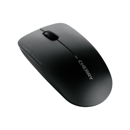 CHERRY MW 2400, draadloze muis, geschikt voor rechts- en linkshandigen, 3-knops muis, optische sensortechnologie, GS-goedkeuring, zwart - NLMAX