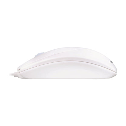 CHERRY WheelMouse optische, bedrade muis, geschikt voor rechts- en linkshandigen, optische sensor voor exacte beweging van de muisaanwijzer, wit-grijs - NLMAX