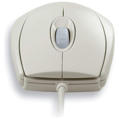 CHERRY WheelMouse optische, bedrade muis, geschikt voor rechtshandige en linkshandige gebruikers, optische sensor voor exacte beweging van de muisaanwijzer, lichtgrijs - NLMAX