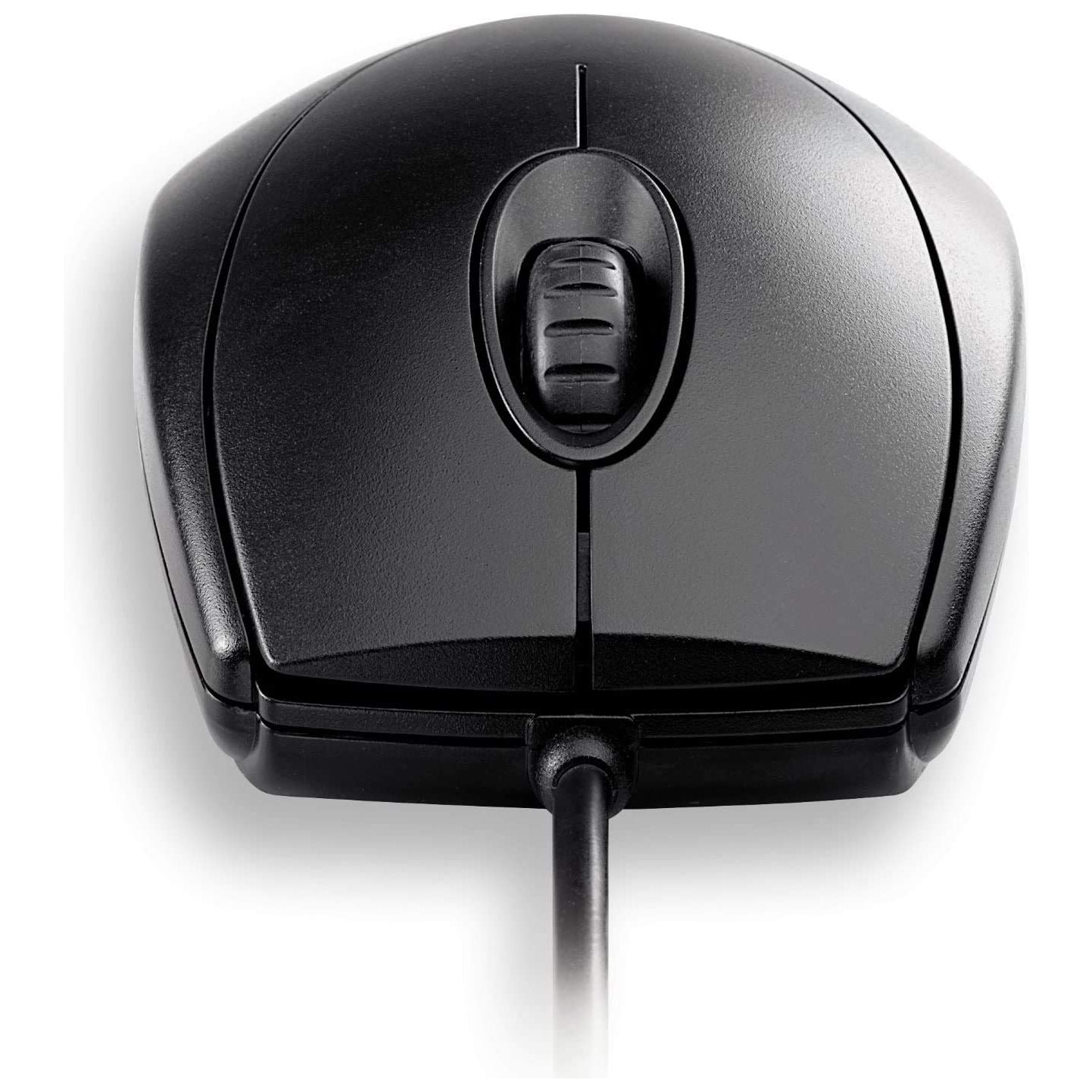 CHERRY WheelMouse optische, bedrade muis, geschikt voor rechtshandige en linkshandige gebruikers, optische sensor voor exacte beweging van de muisaanwijzer, zwart - NLMAX