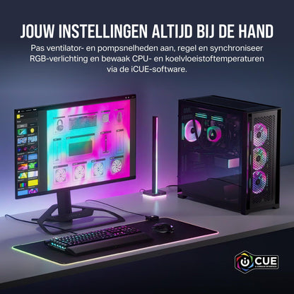 CORSAIR iCUE LINK QX120 RGB 120mm Magnetische Koepel RGB Ventilator - Uitbreidingsset - Wit - NLMAX