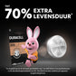 Duracell Specialty 2032 Lithium-knoopcelbatterij 3V, verpakking van 4 stuks (DL2032/CR2032) - NLMAX