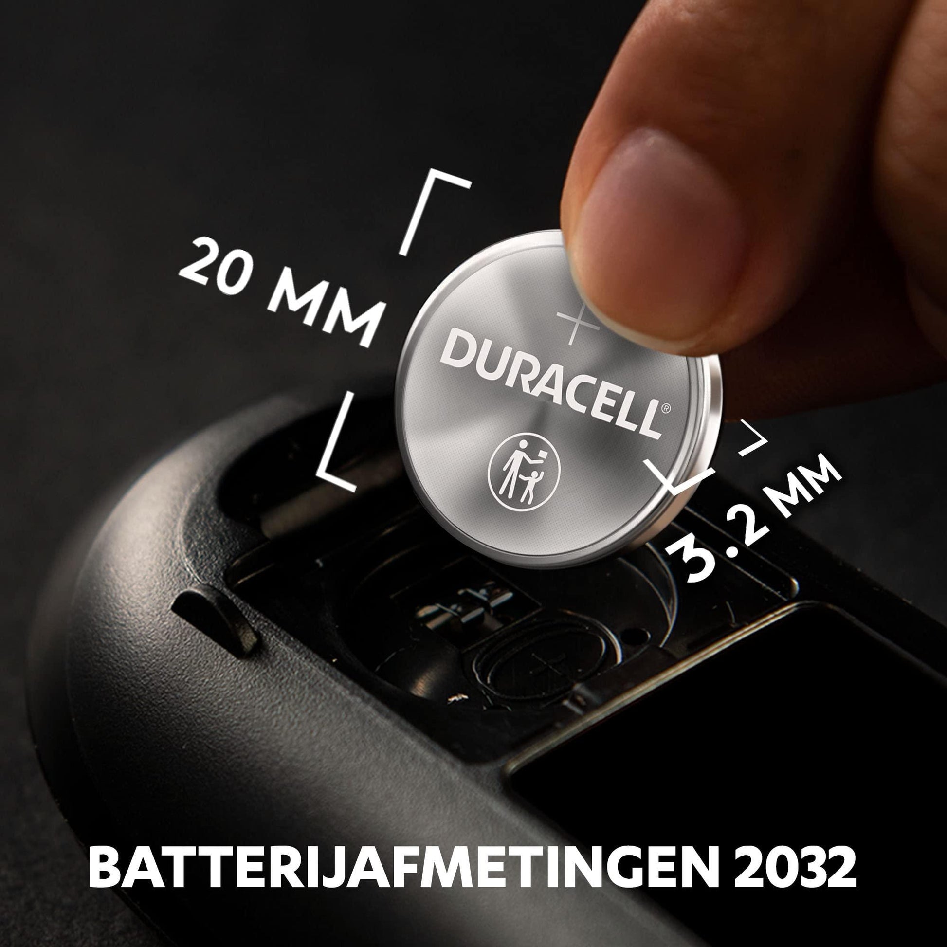 Duracell Specialty 2032 Lithium-knoopcelbatterij 3V, verpakking van 4 stuks (DL2032/CR2032) - NLMAX