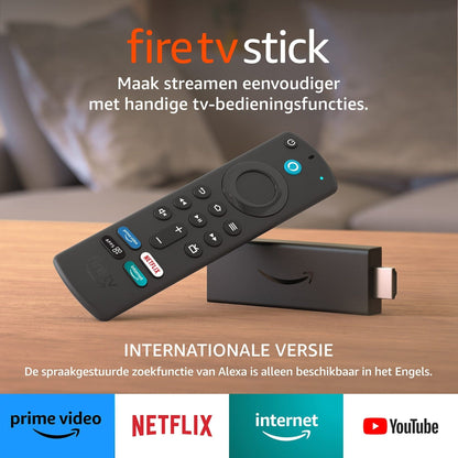 Fire TV Stick Internationale versie met Alexa Voice Remote | HD-streamingapparaat - NLMAX