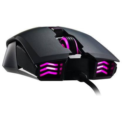 Gaming Toetsenbord & Muis Combo Set- Membraan Switches met 7 kleuren LED verlichting, mediatoetsen & polssteun met MM110 Gaming Mouse - QWERTY - NLMAX