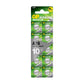 GP LR44 knoopcellen | batterijen L1154f / AG13 / V13GA | 10 stuks knoopbatterijen alkaline 1,5 V (spanning 1,5 volt) - NLMAX