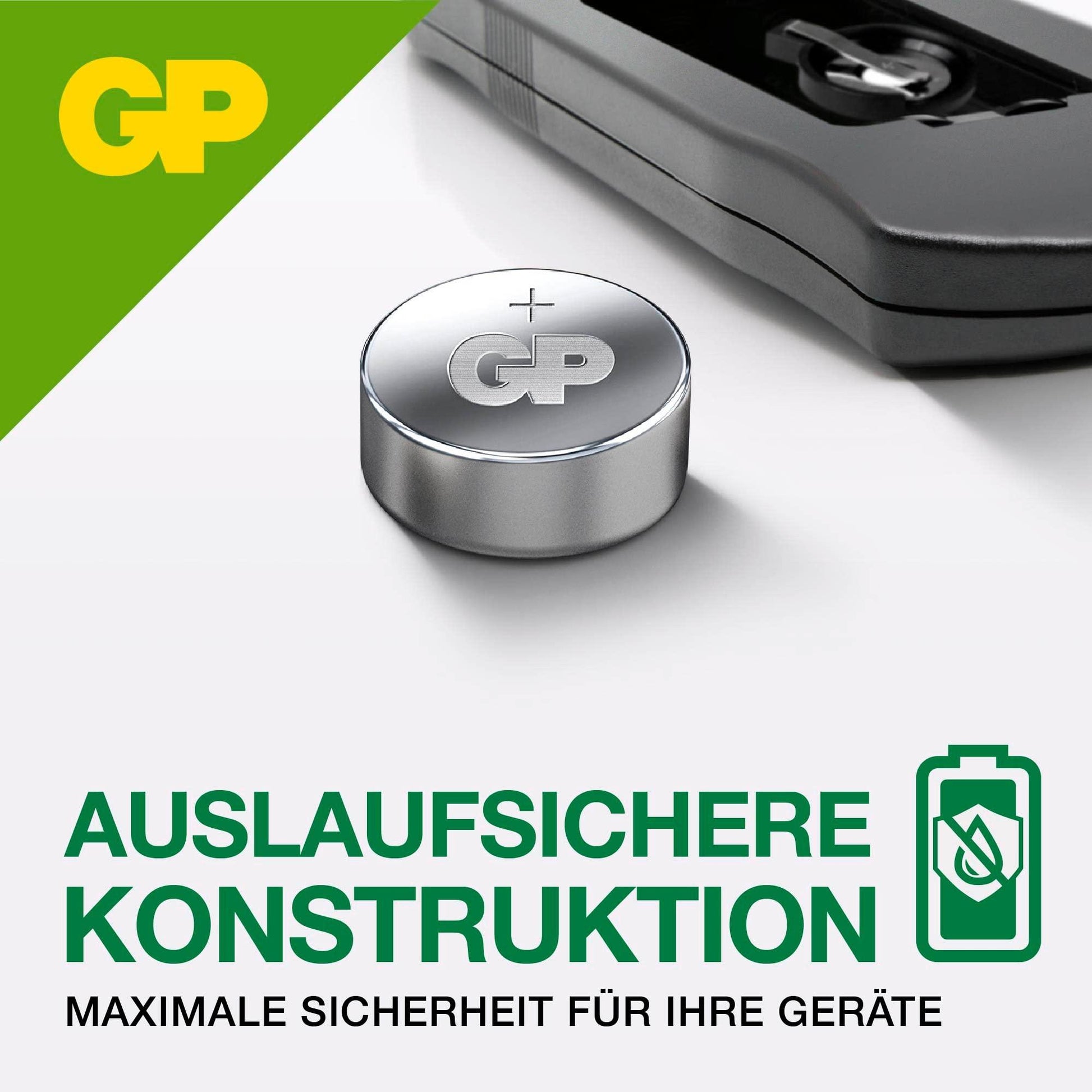 GP LR44 knoopcellen | batterijen L1154f / AG13 / V13GA | 10 stuks knoopbatterijen alkaline 1,5 V (spanning 1,5 volt) - NLMAX