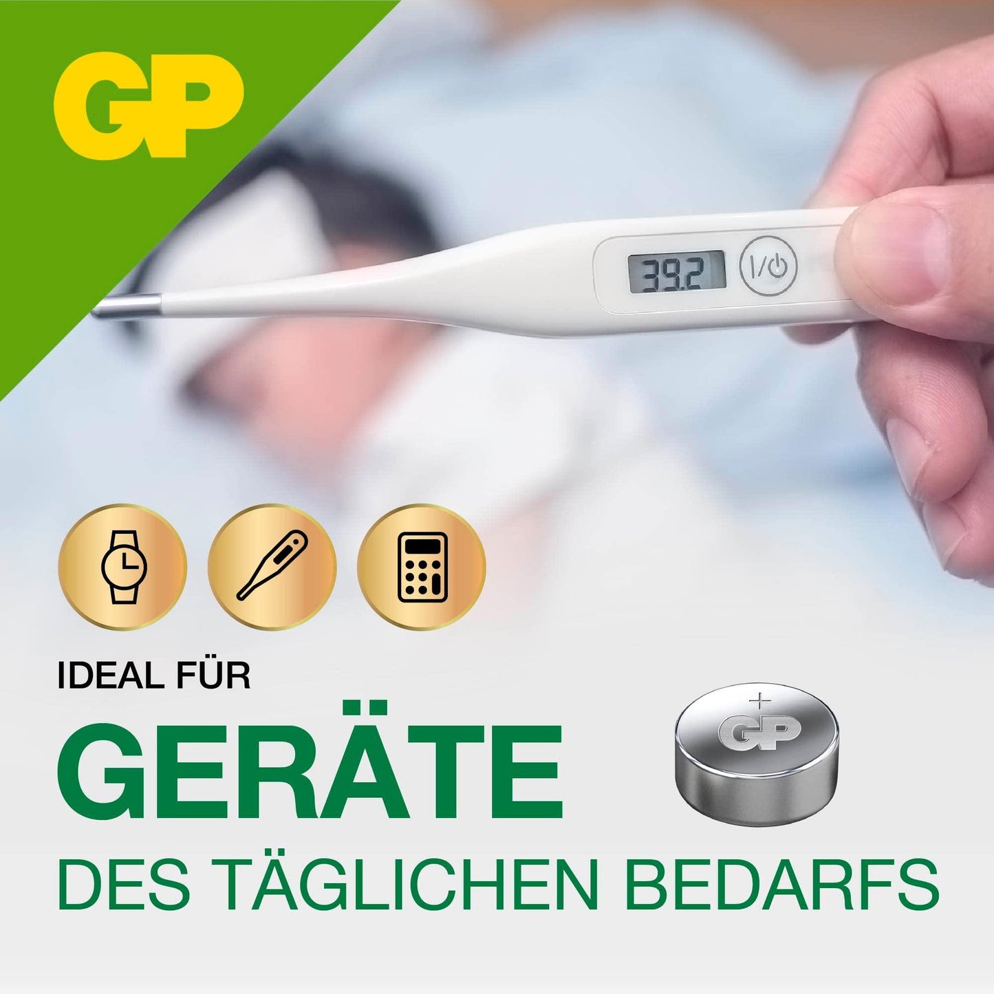 GP LR44 knoopcellen | batterijen L1154f / AG13 / V13GA | 10 stuks knoopbatterijen alkaline 1,5 V (spanning 1,5 volt) - NLMAX