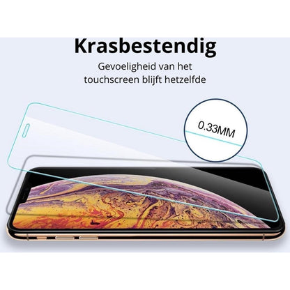iPhone 7 Screenprotector glas - extra strek en helder Beschermglas - 2 stuks - NLMAX