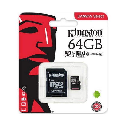 Kingston Canvas Select Plus microSDcard,64GB,Grijs - NLMAX