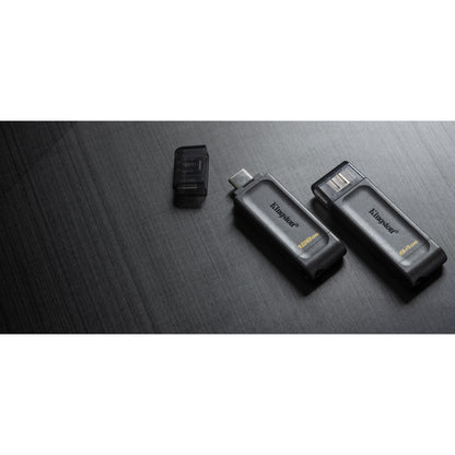Kingston DataTraveler 70 - DT70/256GB USB-C Flash Drive Zwart - NLMAX