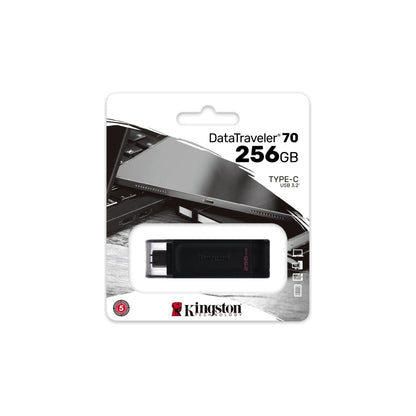 Kingston DataTraveler 70 - DT70/256GB USB-C Flash Drive Zwart - NLMAX