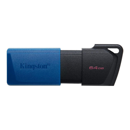 Kingston DataTraveler Exodia M DTXM/64 GB USB 3.2 Gen 1, met schuifkap in meerdere kleuren, zwart/blauw - NLMAX