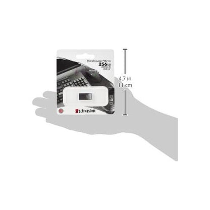 Kingston DataTraveler Micro USB Flash Drive 256GB 200MB/s Metaal USB 3.2 Gen 1 - DTMC3G2/256GB - NLMAX