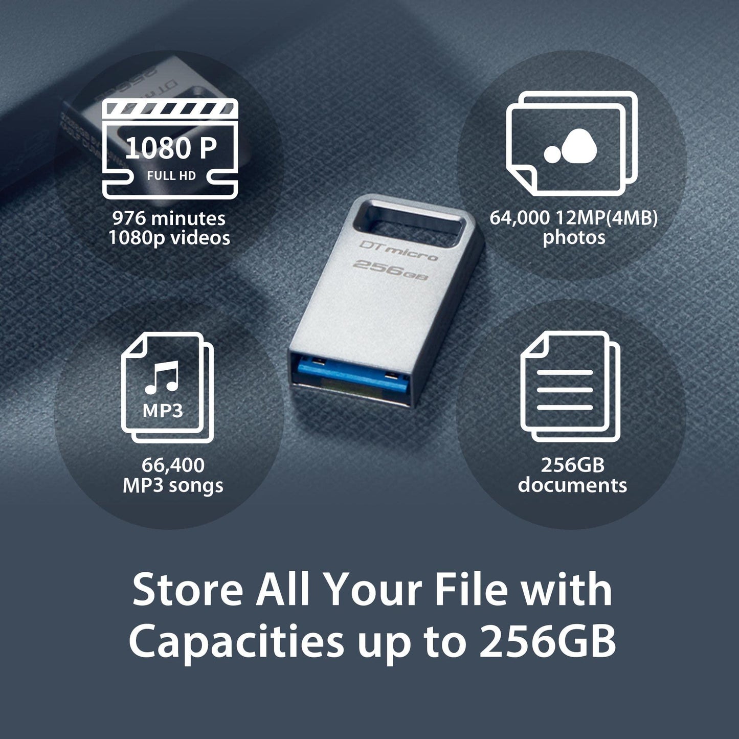 Kingston- Digital Media Product DTMC3G2/64GB 64GB DT MICRO USB 3.2 200MB/S METAL GEN 1 - NLMAX