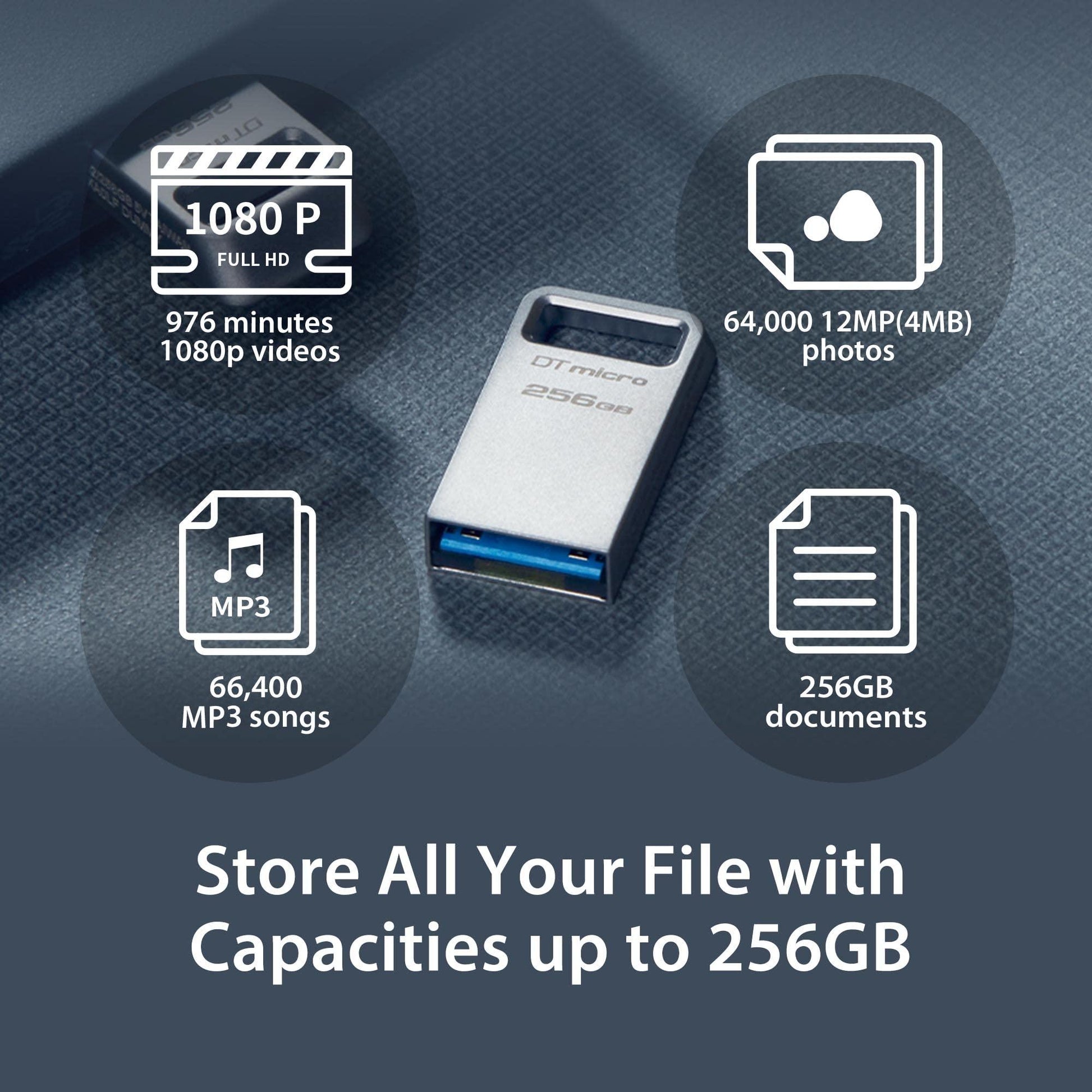 Kingston- Digital Media Product DTMC3G2/64GB 64GB DT MICRO USB 3.2 200MB/S METAL GEN 1 - NLMAX