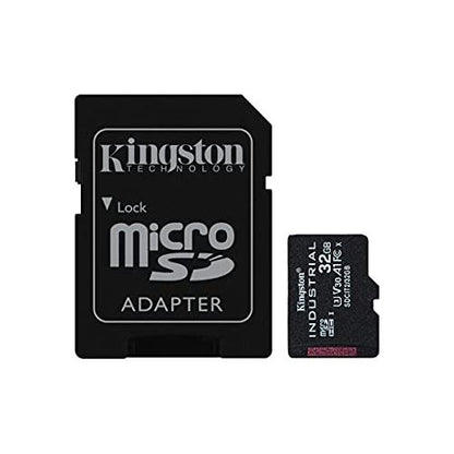 Kingston Industrial microSD – 32 GB microSDHC industriële C10 A1 pSLC kaart + SD-adapter – SDCIT2/32 GB - NLMAX
