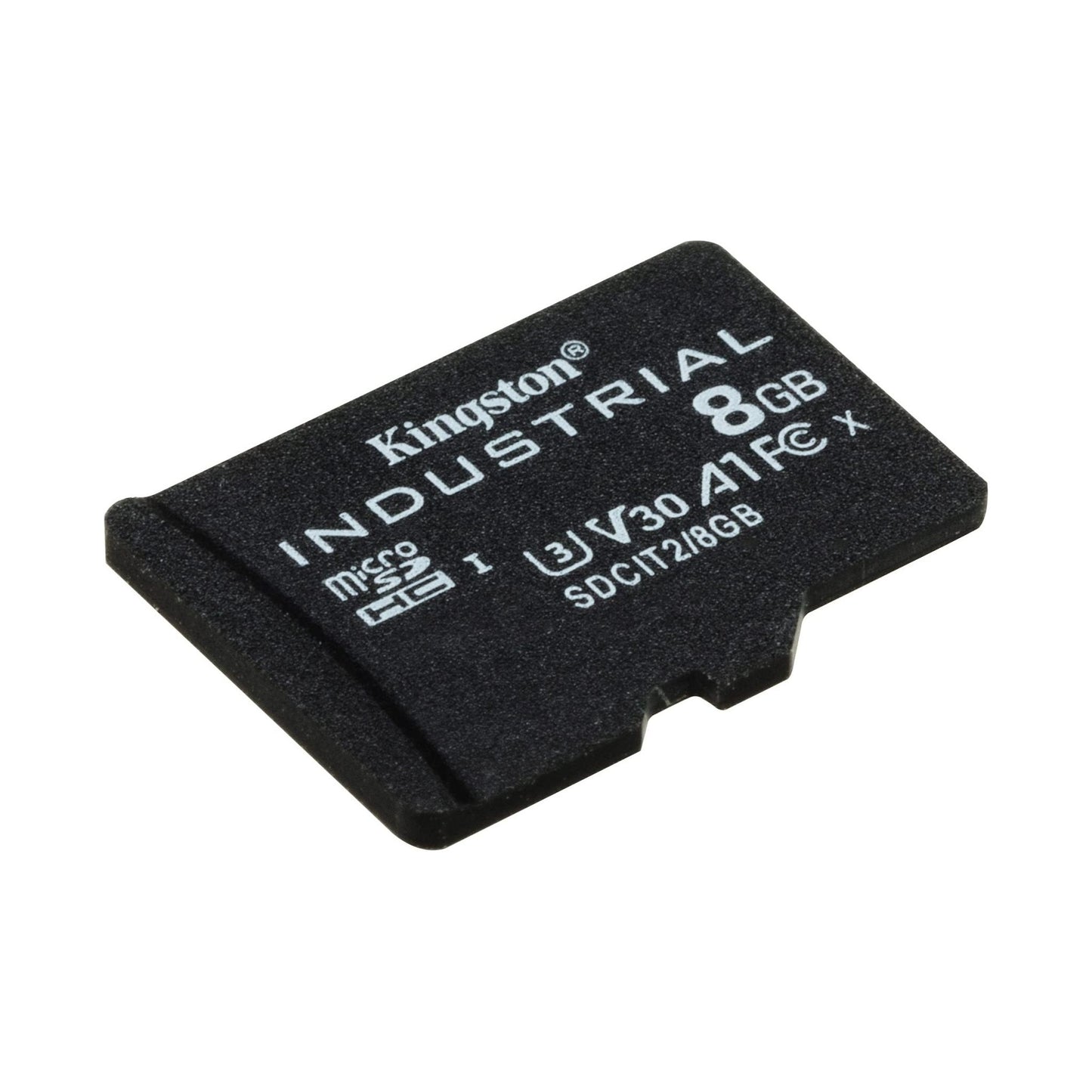 Kingston Industriële microSD - 8 GB microSDHC Industrial C10 A1 pSLC kaart in één pakket zonder adapter - SDCIT2/8GBSP - NLMAX