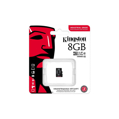 Kingston Industriële microSD - 8 GB microSDHC Industrial C10 A1 pSLC kaart in één pakket zonder adapter - SDCIT2/8GBSP - NLMAX