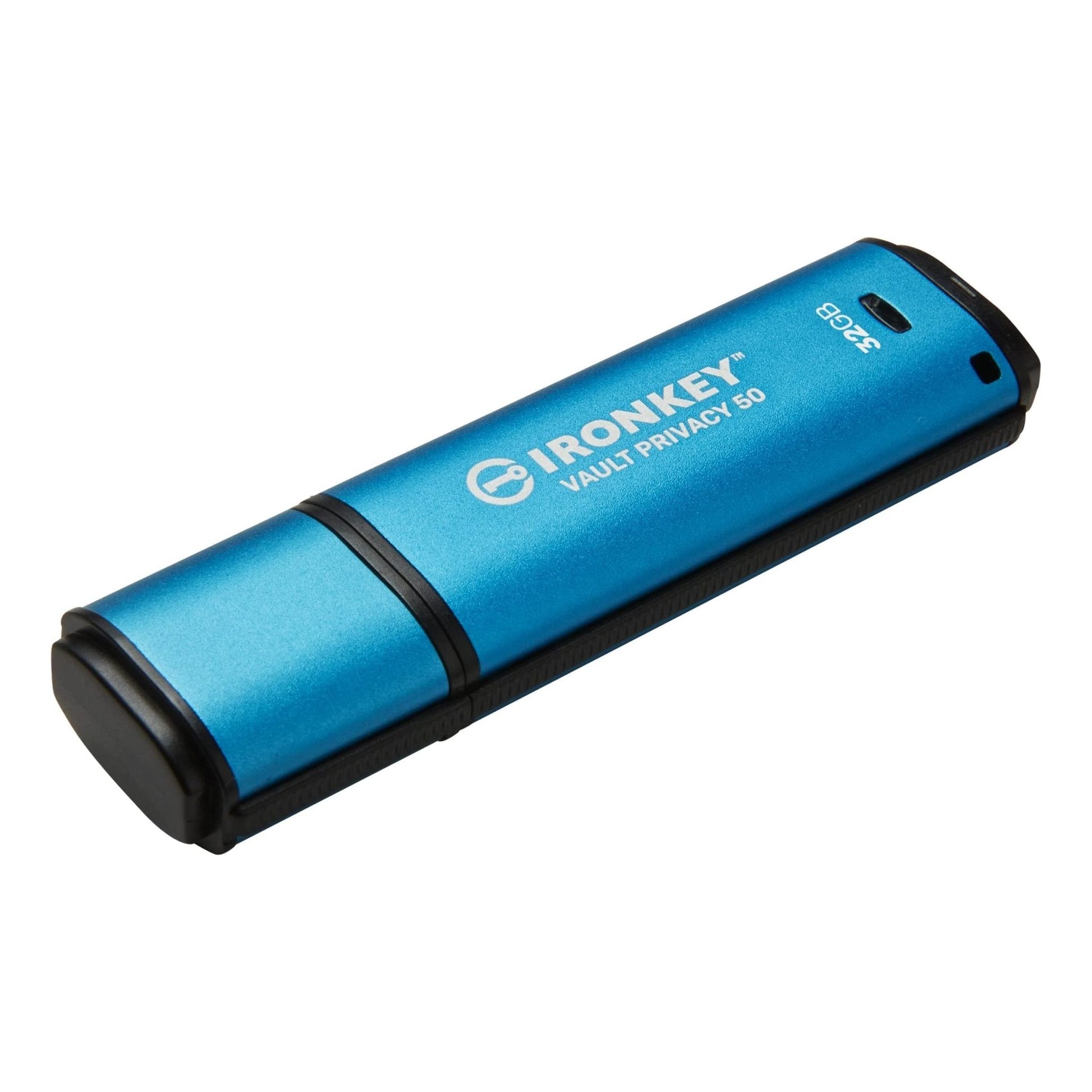 Kingston IronKey Vault Privacy 50 Drive Flash Drive USB FIPS 197 gecertificeerde & XTS-AES 256-bits gecodeerde USB-drive voor - IKVP50/32GB - NLMAX