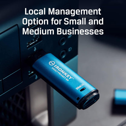 Kingston IronKey Vault Privacy 50 Drive Flash Drive USB FIPS 197 gecertificeerde & XTS-AES 256-bits gecodeerde USB-drive voor - IKVP50/32GB - NLMAX