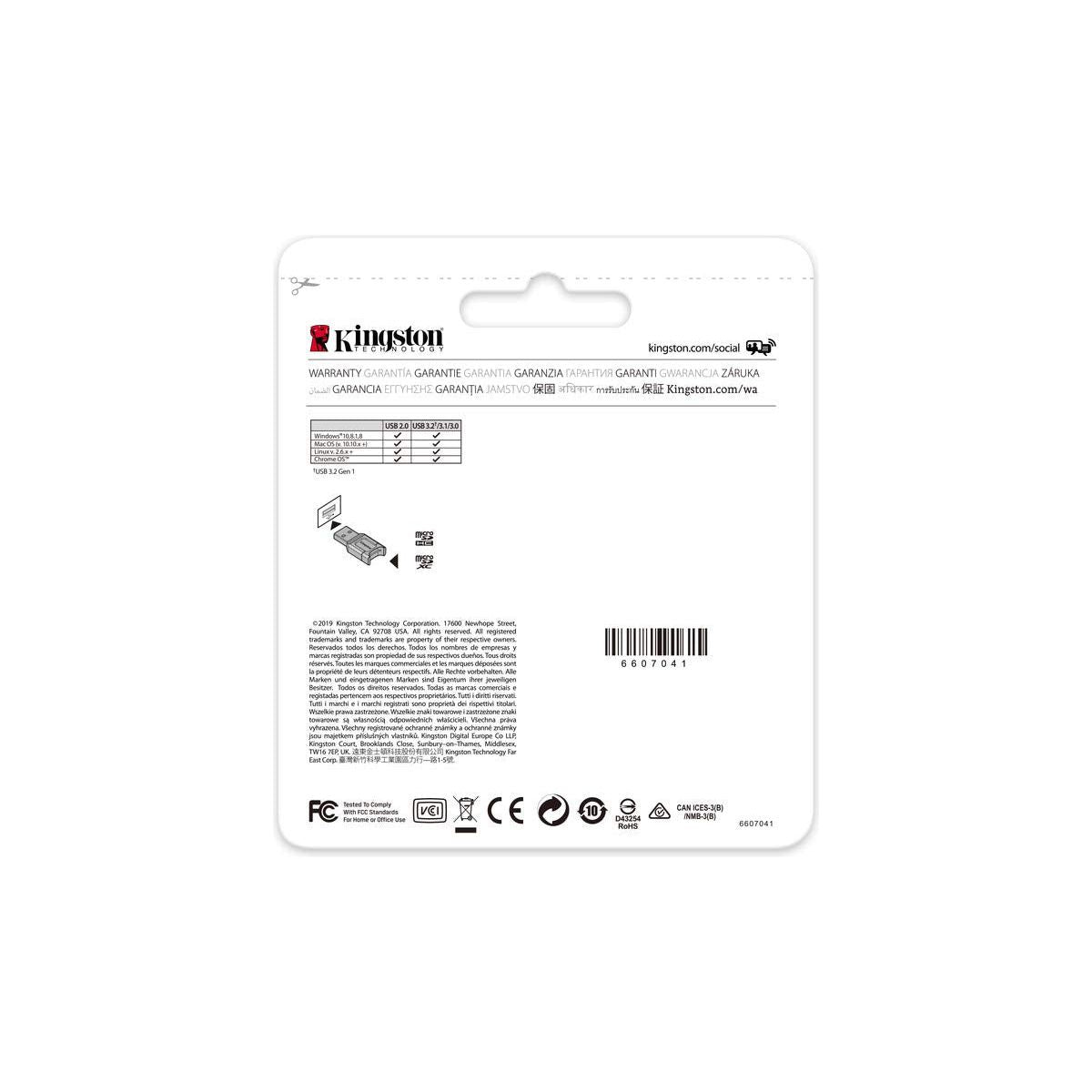 Kingston MobileLite Plus (MLPM) microSD-kaartlezer USB 3.1 microSDHC/SDXC UHS-II,Zwart - NLMAX