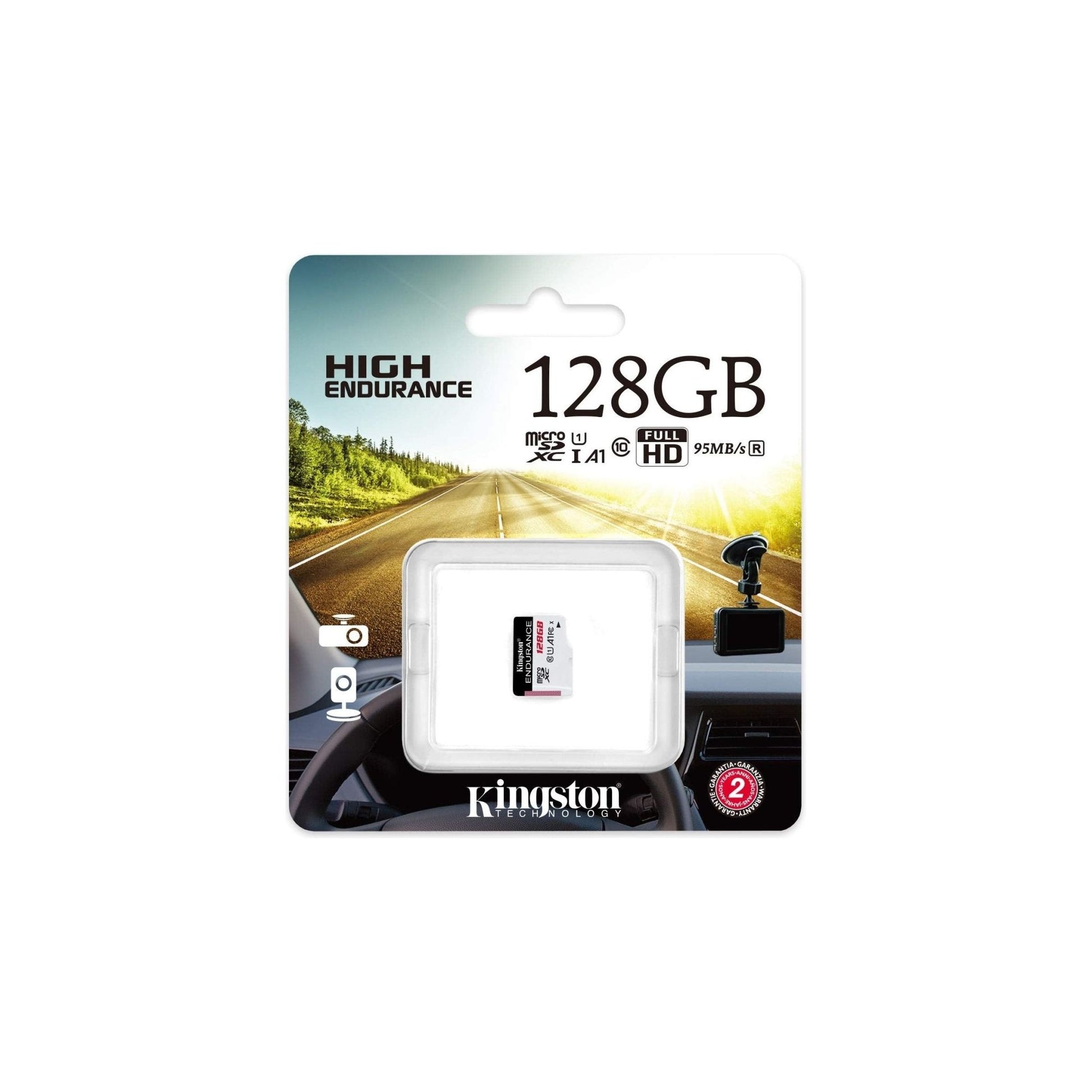 Kingston Sdce/128Gb Sdce High Endurance Microsd-Kaart, 128Gb, Zwart/Wit - NLMAX