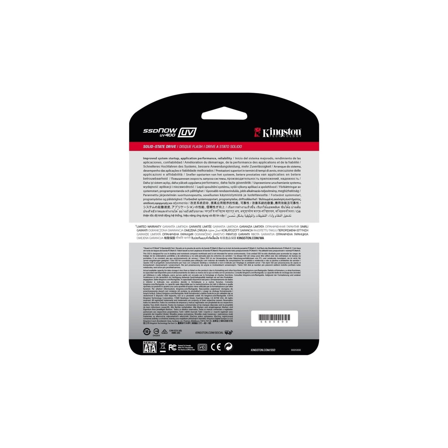 Kingston SSDNow UV400 solid-state drive van 120 GB (2,5-inch SATA 3-stand-alone schijf) - NLMAX