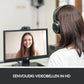Logitech C270 HD Webcam, HD 720p/30fps, breedbeeld HD-video-oproep, HD lichtcorrectie, ruisonderdrukkende microfoon, voor Skype, FaceTime, Hangouts, WebEx, PC/Mac/Laptop/Macbook/Tablet - Grijs, 1 stuk - NLMAX