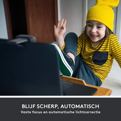 Logitech C505 HD Webcam - 720p HD Externe USB-Camera voor Desktop of Laptop met Microfoon met Groot Bereik, Compatibel met PC of Mac - Zwart - NLMAX