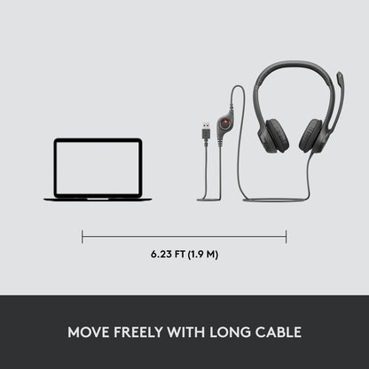 Logitech H390 USB Computer Headset - Zwart - NLMAX