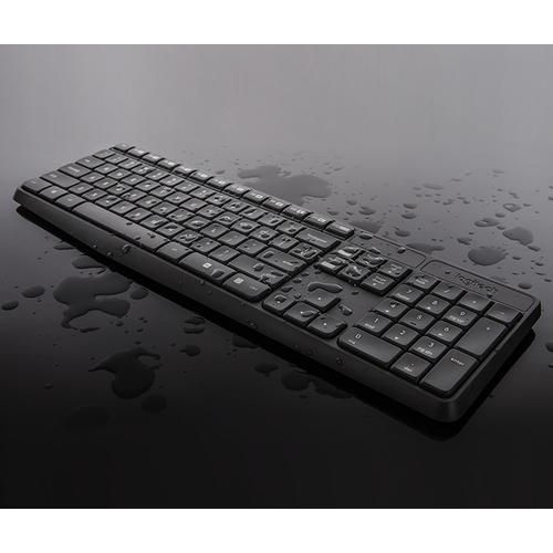 Logitech MK235 toetsenbord set Inclusief muis - Spilbestendig - USB QWERTY US International Grijs - NLMAX