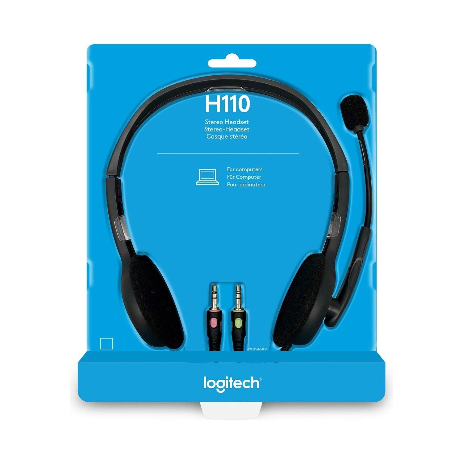 Logitech® Stereo Headset H110 - Zwart - NLMAX