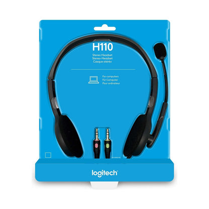 Logitech® Stereo Headset H110 - Zwart - NLMAX