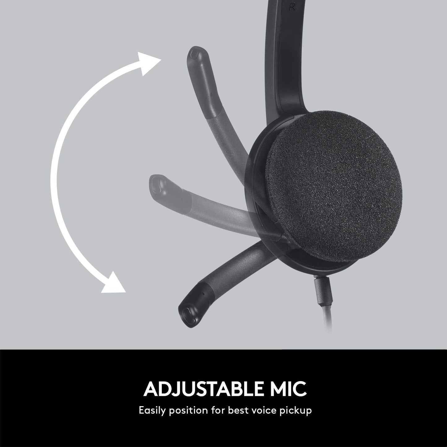 Logitech USB Headset H340, Stereo, USB Headset voor Windows en Mac - Zwart - NLMAX