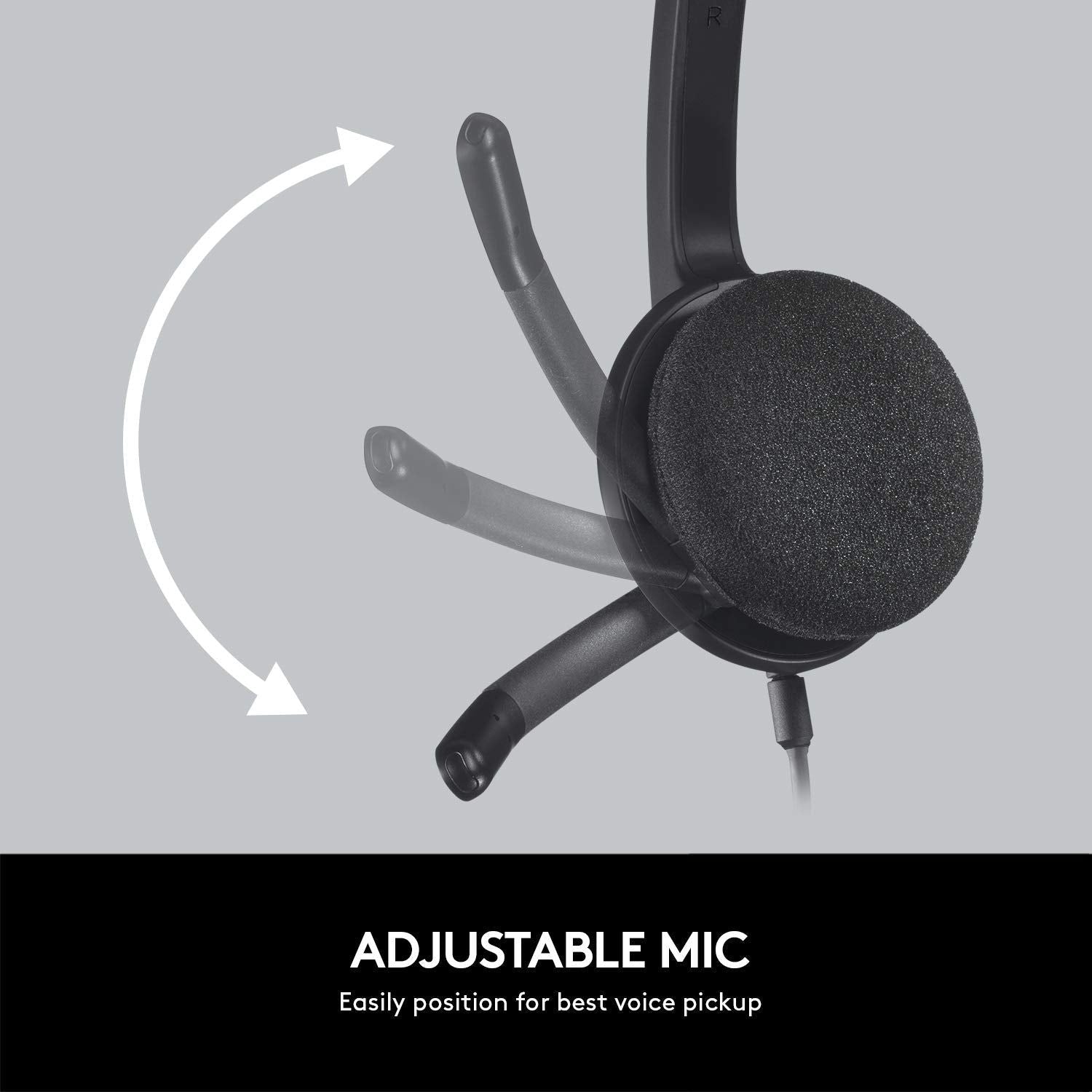 Logitech USB Headset H340, Stereo, USB Headset voor Windows en Mac - Zwart - NLMAX