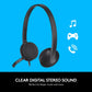 Logitech USB Headset H340, Stereo, USB Headset voor Windows en Mac - Zwart - NLMAX