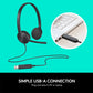 Logitech USB Headset H340, Stereo, USB Headset voor Windows en Mac - Zwart - NLMAX